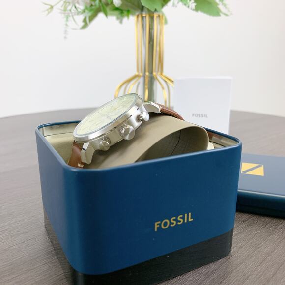 Fossil BQ2850 Rhett Multifunction Brown LiteHide Leather Watch - Picture 2 of 6